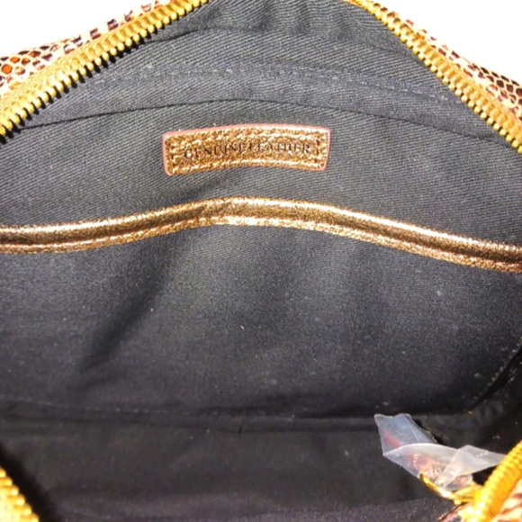 NEW Gili Crossbody Snake Embossed Genuine Leather Purse with Wallet - Picture 11 of 16